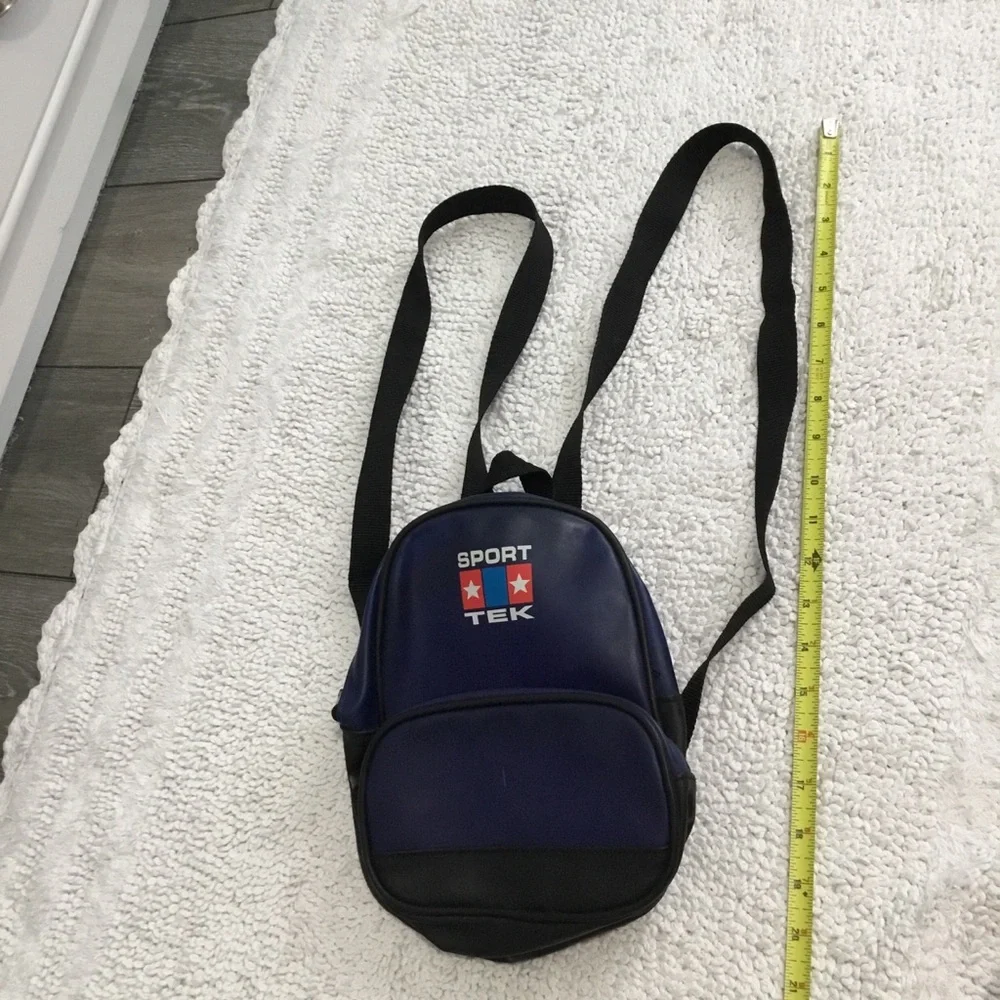 Vintage Y2K SPORT TEK Mini vinyl Backpack
